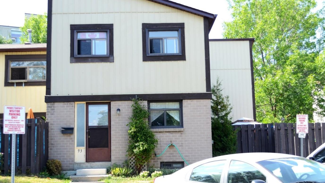Exterior of Upbuilding! Non-Profit Homes, 50 and 60 Fife Road, Guelph.