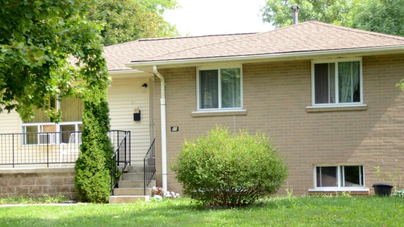 Exterior of 15 Delaware Avenue, Guelph, a detached bungalow.