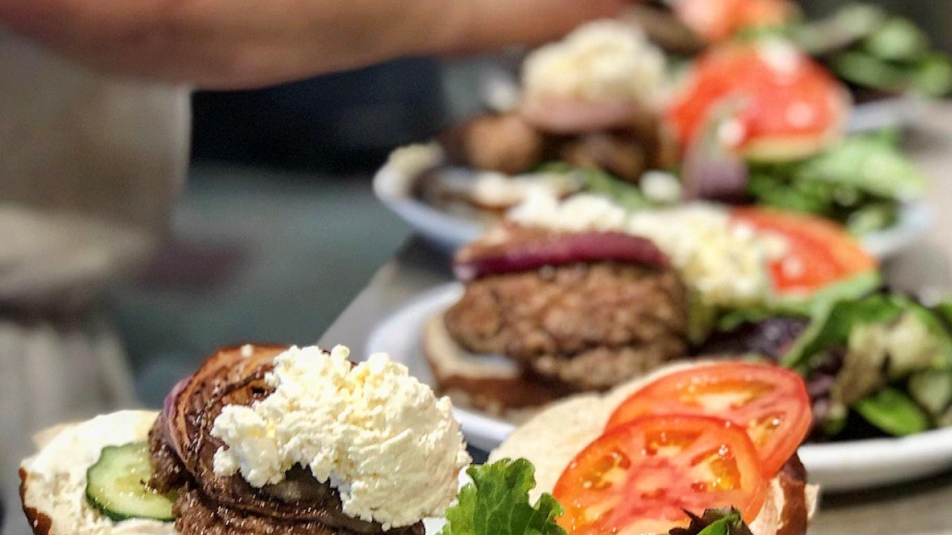 lunch being prepared by a chef