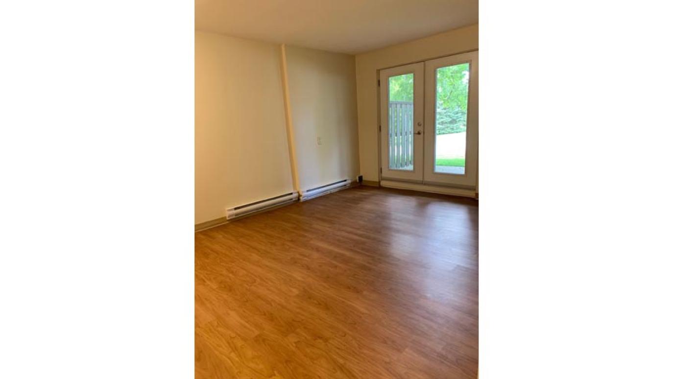 living room view. no furniture