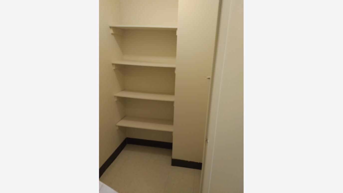 Storage shelves