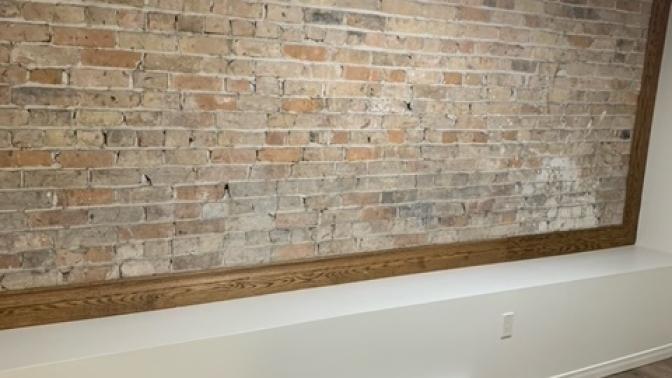 A photo of a brick wall from McDonald Chiropractic
