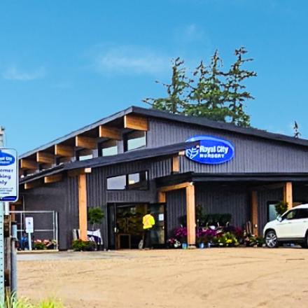outside of a garden centre