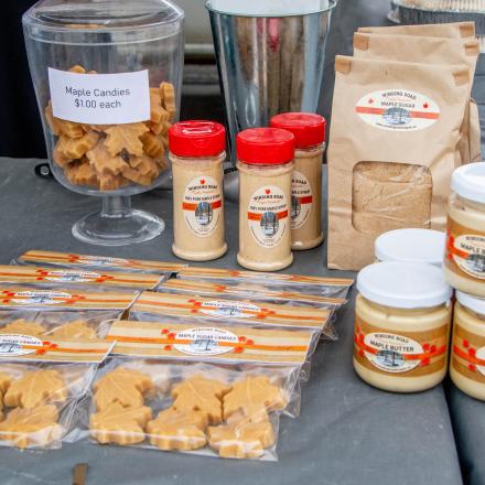 maple candies and treats on a table