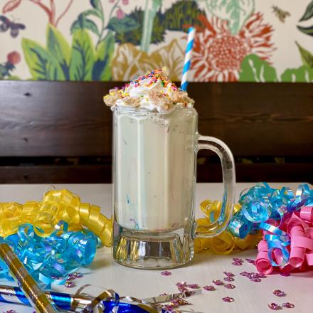 milkshake on table