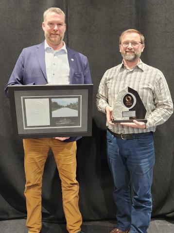 Koning, Manager of Roads and Pasquale Costanzo, Technical Services Supervisor.