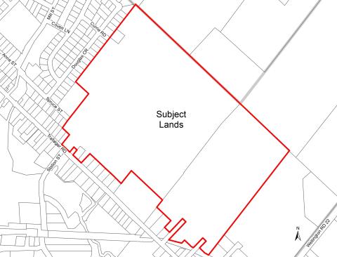 Subject Lands map
