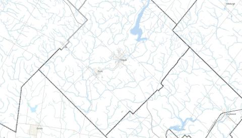 Zoomed in map of Centre Wellington
