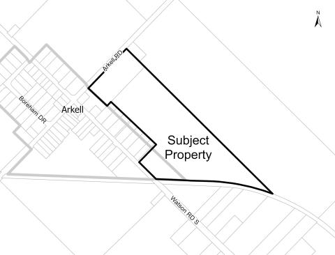 Subject lands map
