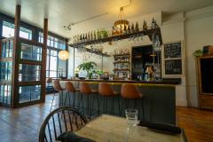 interior of a stylish restaurant or bar