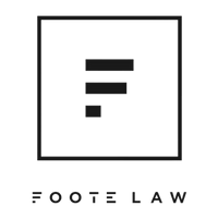 Foote Law logo featuring a stylized "F" icon inside a square.