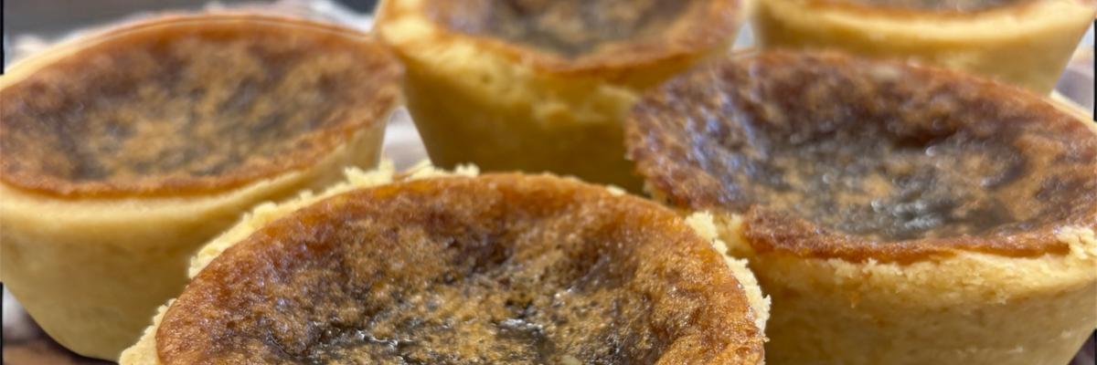 close up of gooey butter tarts